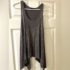 🔥🤑 $8 ea. or 5 for $25 🤑 🔥 Gray sparkle tank top. Hardly worn. No defects